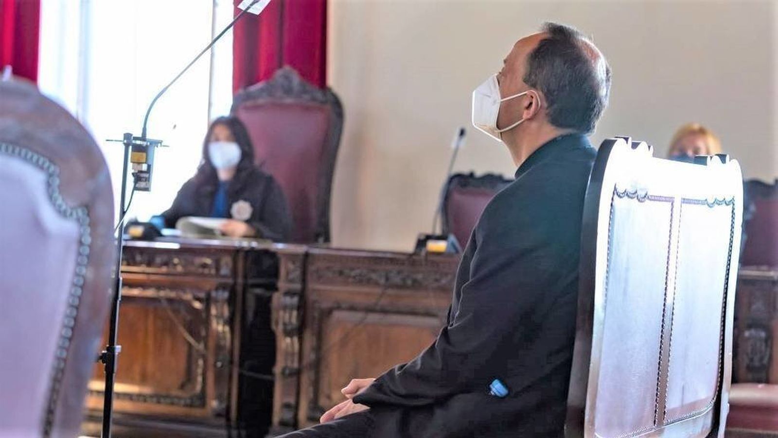 El cura de Talavera condenado, durante el juicio