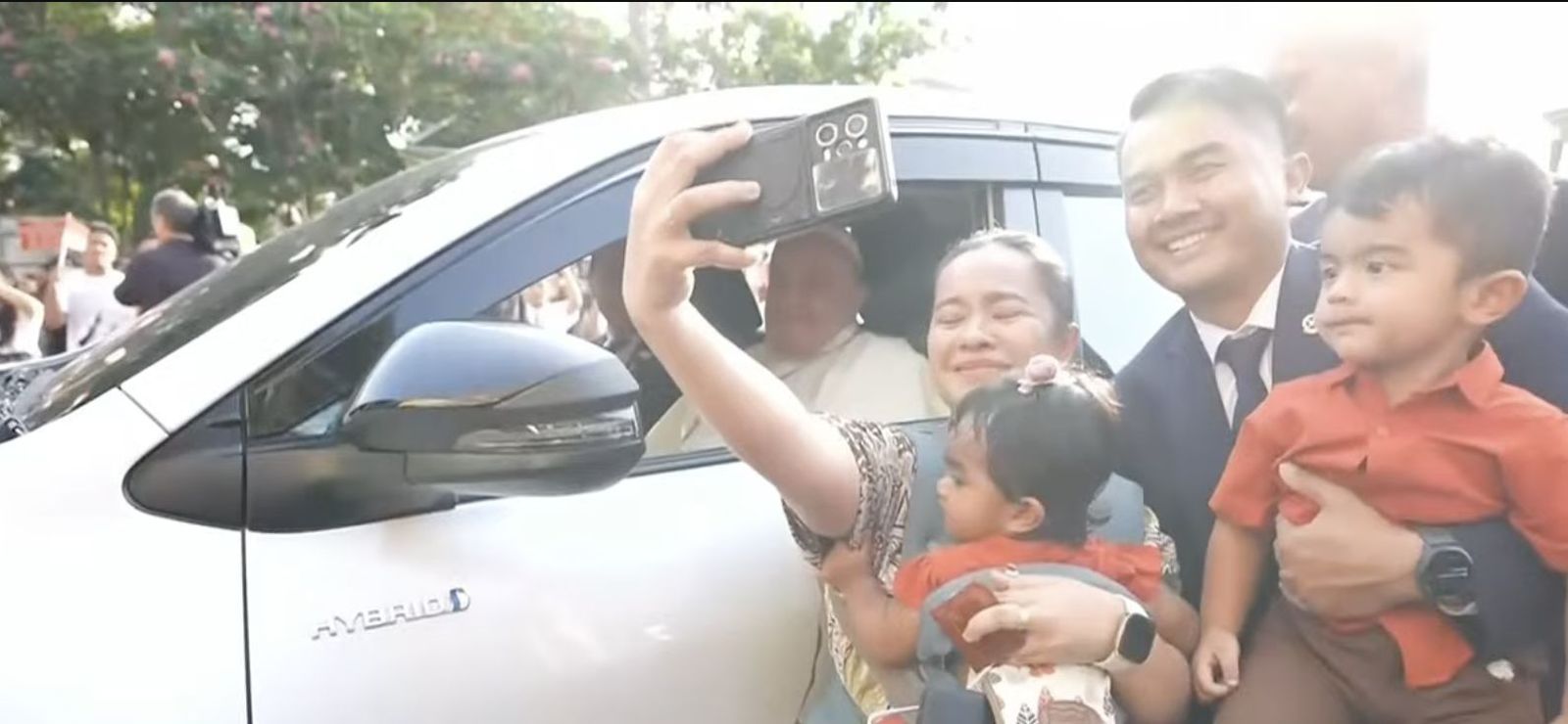 Un selfie con el Papa