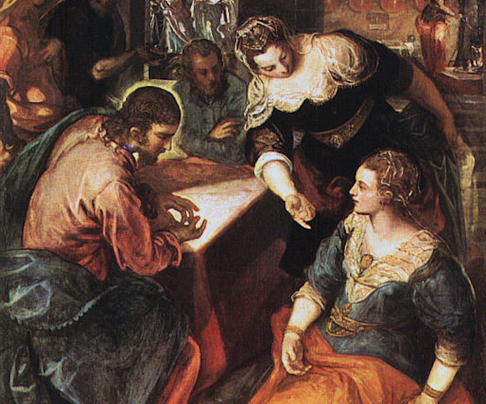 Jesús en casa de Marta y María. Tintoretto