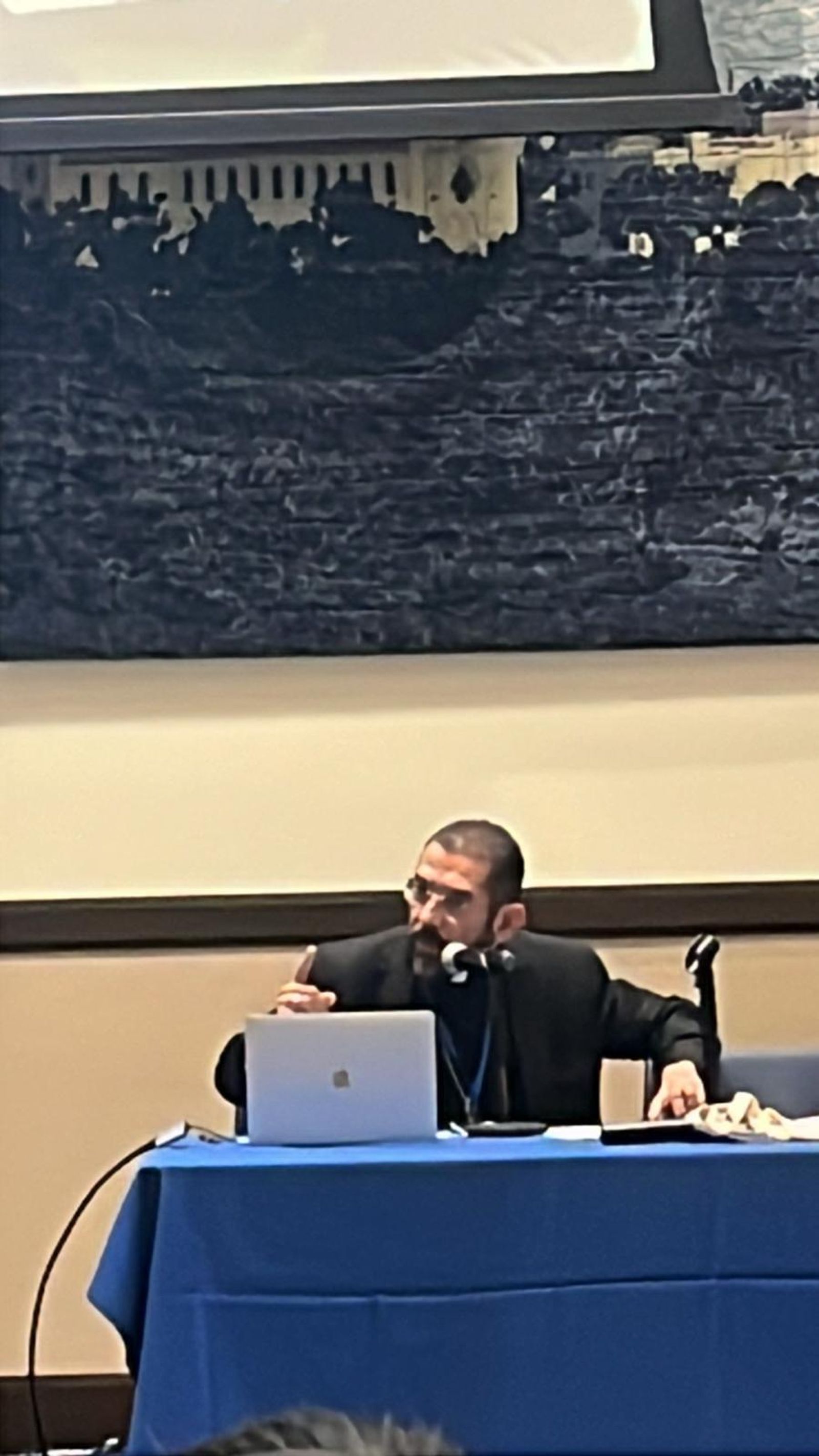 Daniel Flores, durante su intervención