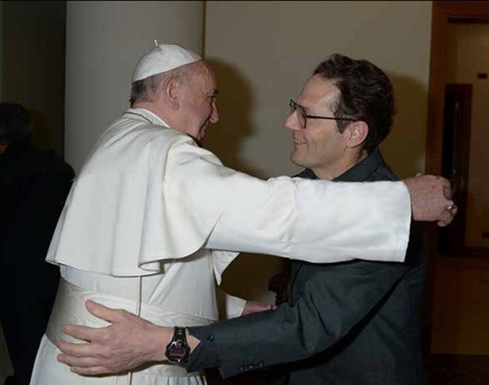 Renzo de Luca, con el Papa Francisco