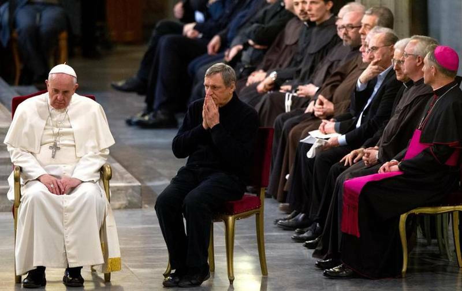 Papa, con víctimas de la Mafia