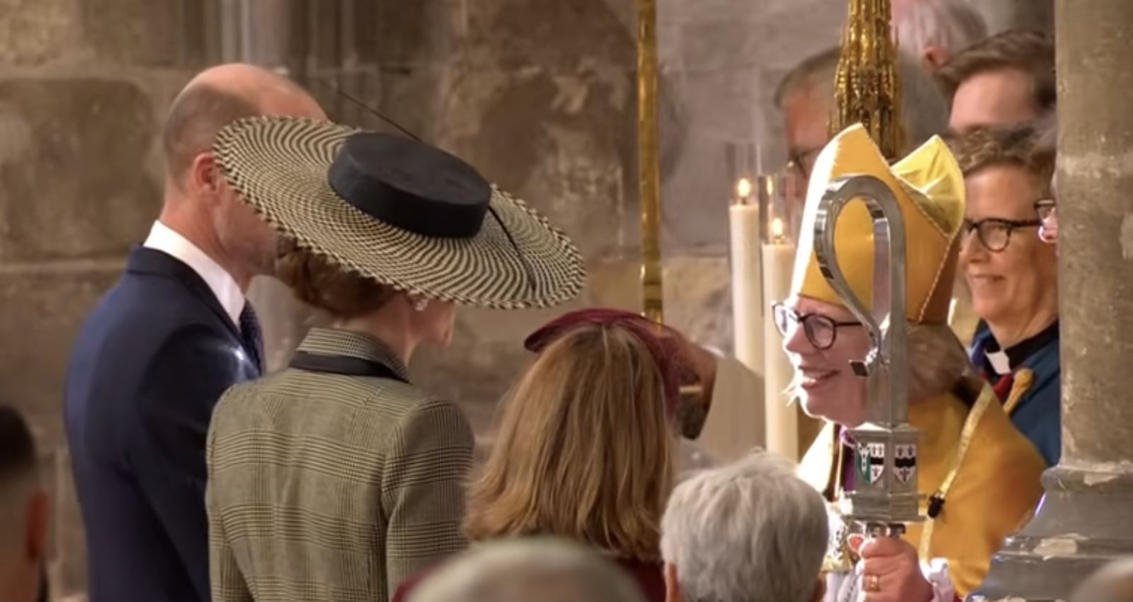 Sarah Mullally, junto a los príncipes de Gales