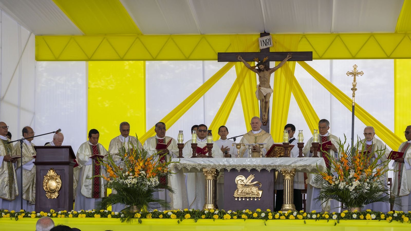 Altar de la celebración de apertura del Año Jubilar efectuada en Zaña - Perú
