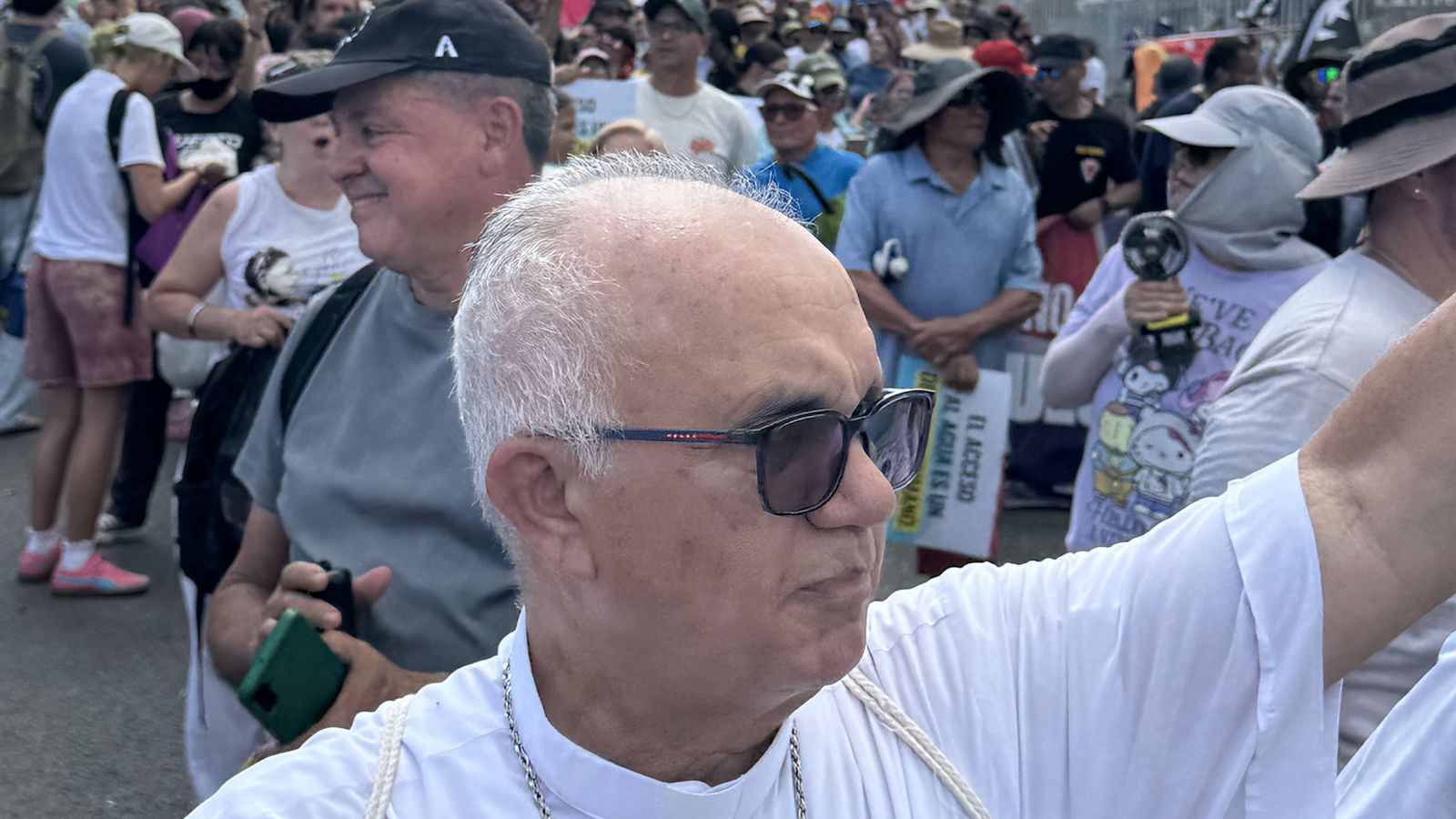 Obispo de Puerto Rico en la manifestación