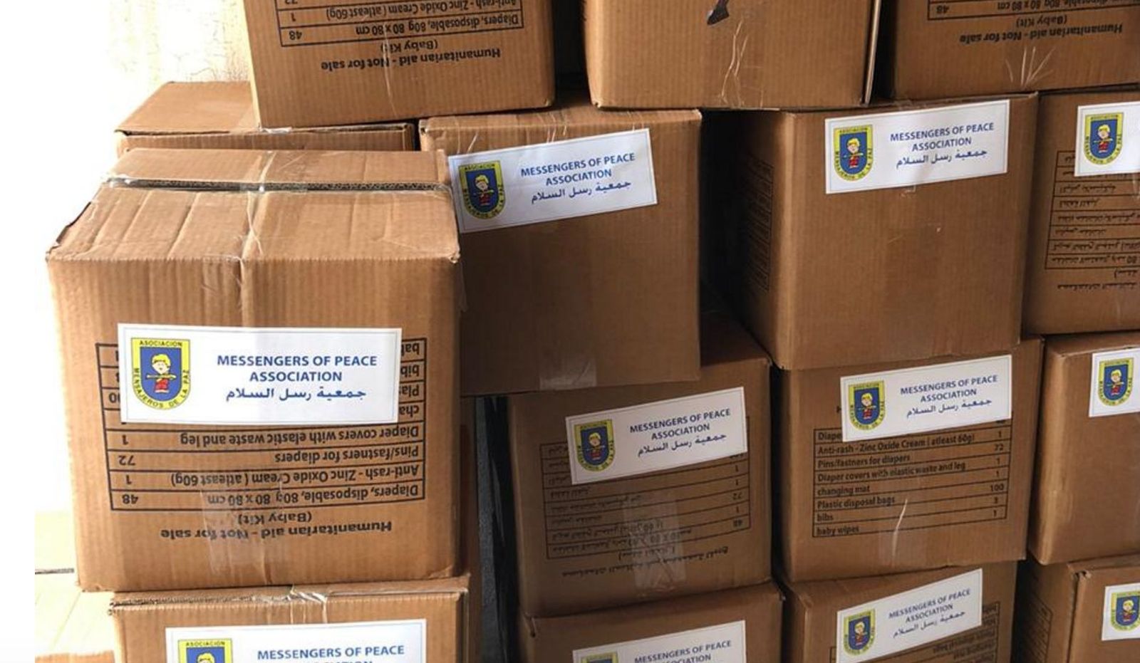 Ayuda humanitaria de la fundación Mensajeros de la Paz