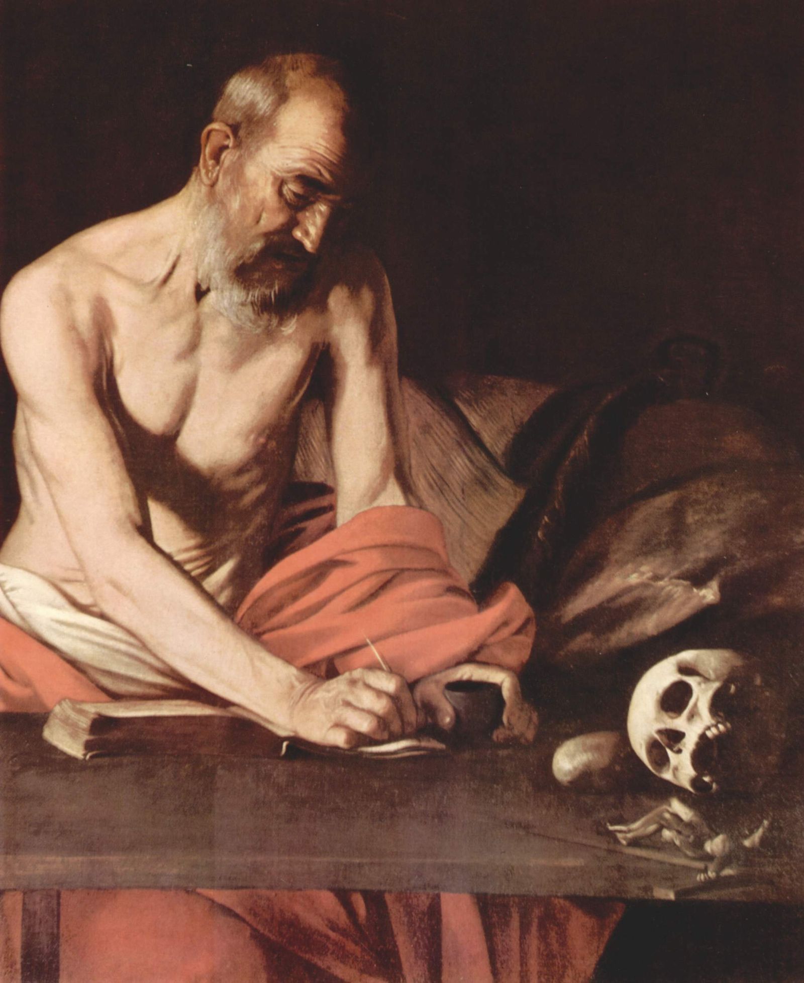 San Jerónimo escribiendo. Caravaggio