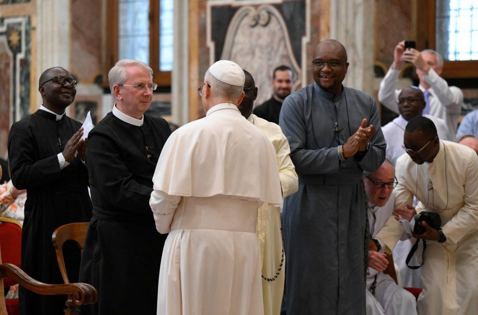 El Papa, con los javerianos
