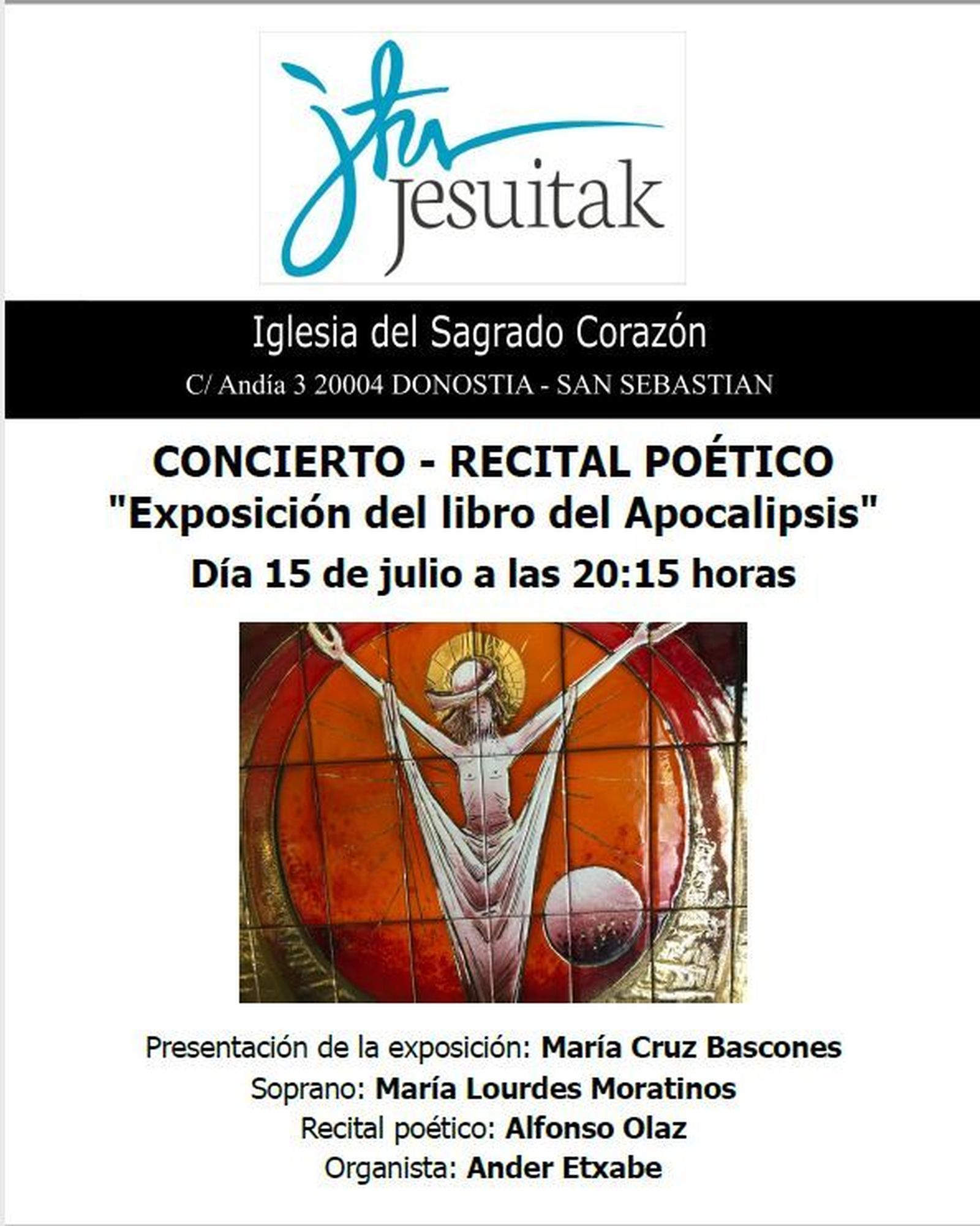 "Exposición del libro del Apocalipsis", con Alfonso J. Olaz