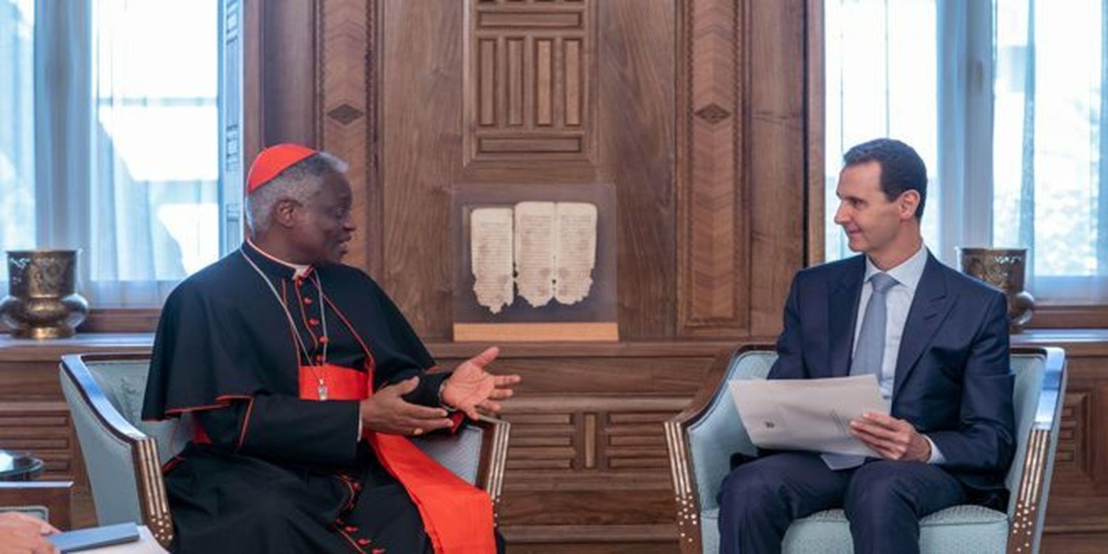 Assad recibe a Turkson