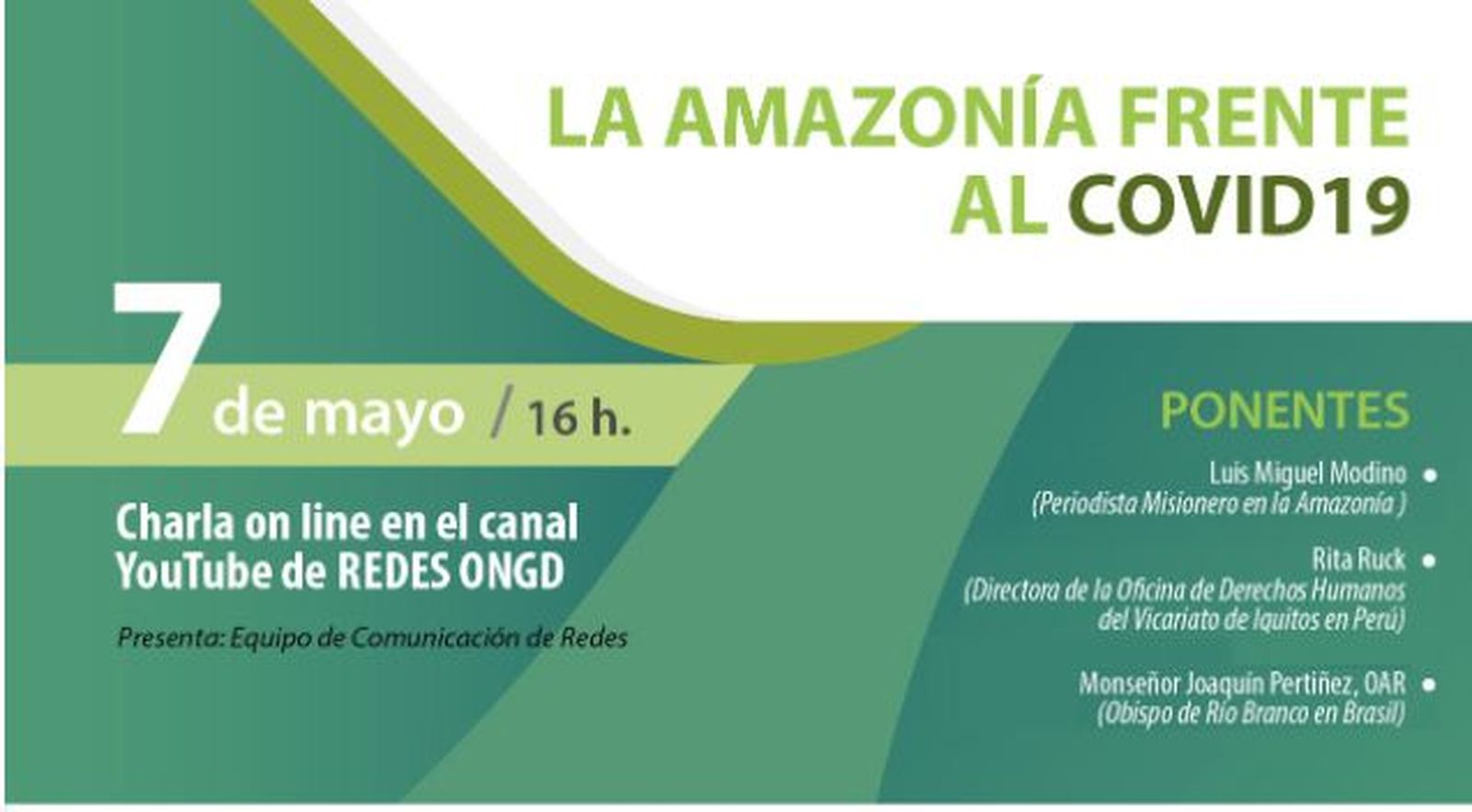 Webinar organizado por Enlázate por la Justicia