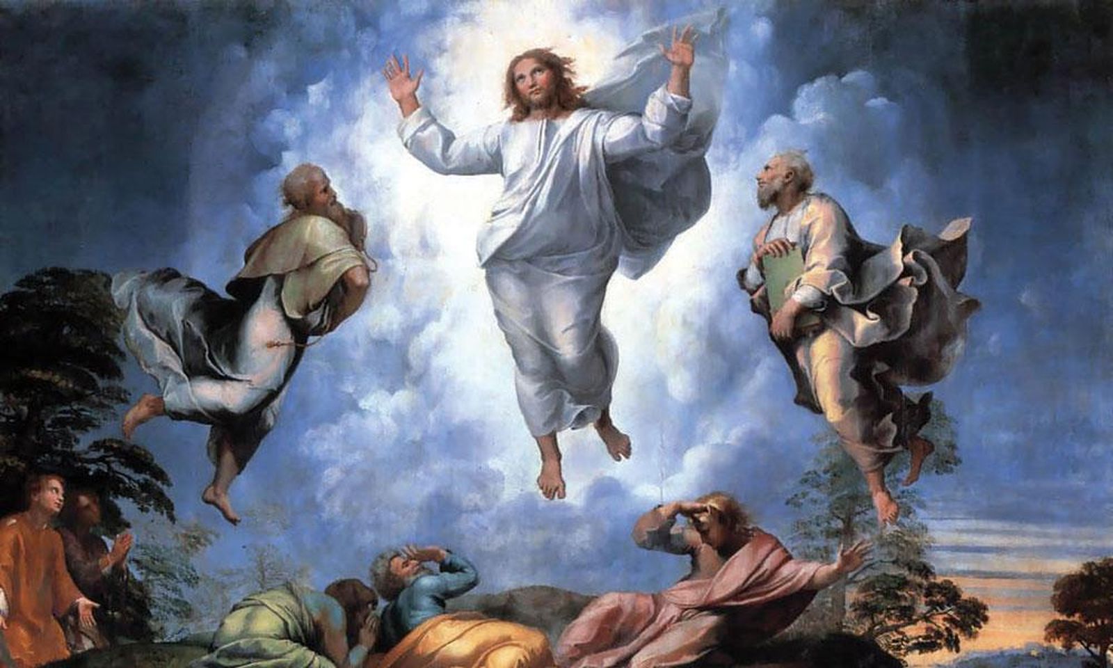 Fragmento de La Transfiguración. Rafael Sanzio