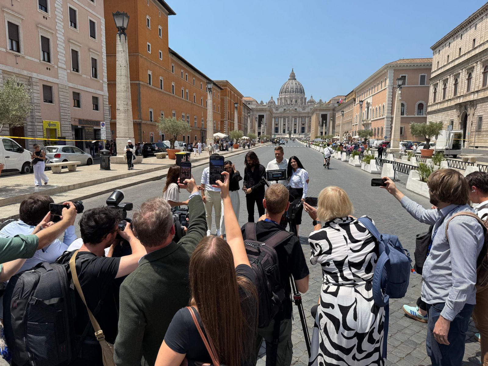 Los actores de The Chosen, en el Vaticano
