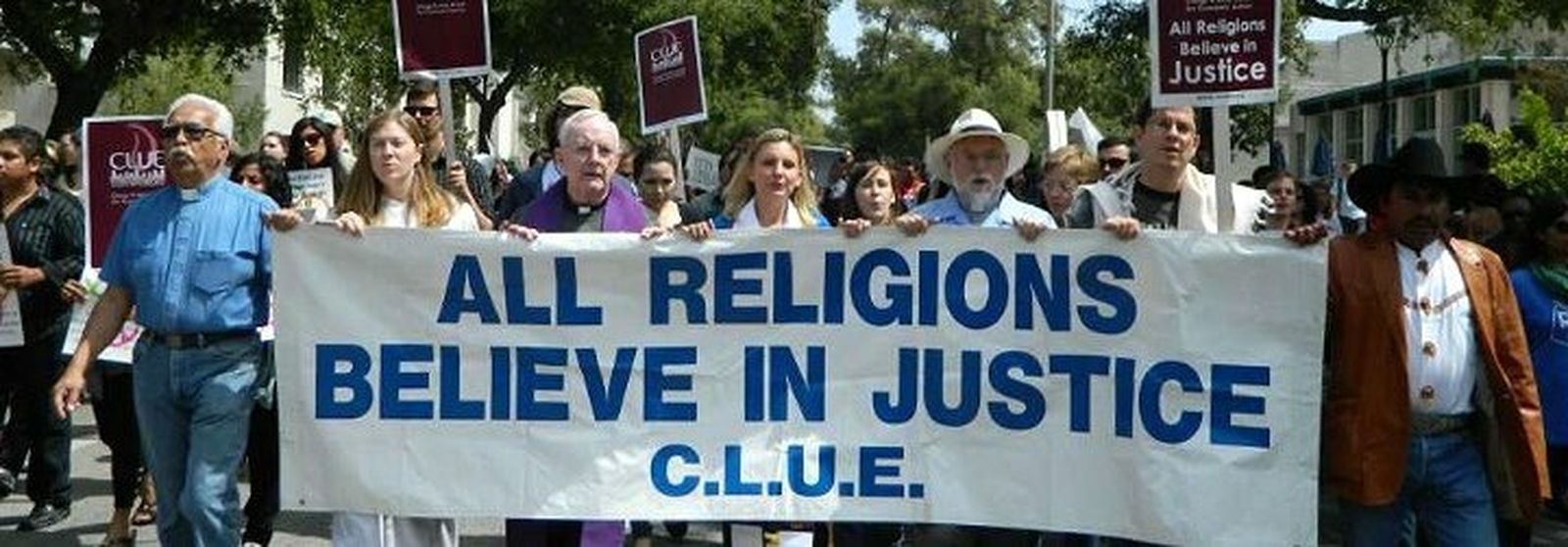 Manifestación de las iglesias contra las políticas migratorias de Trump