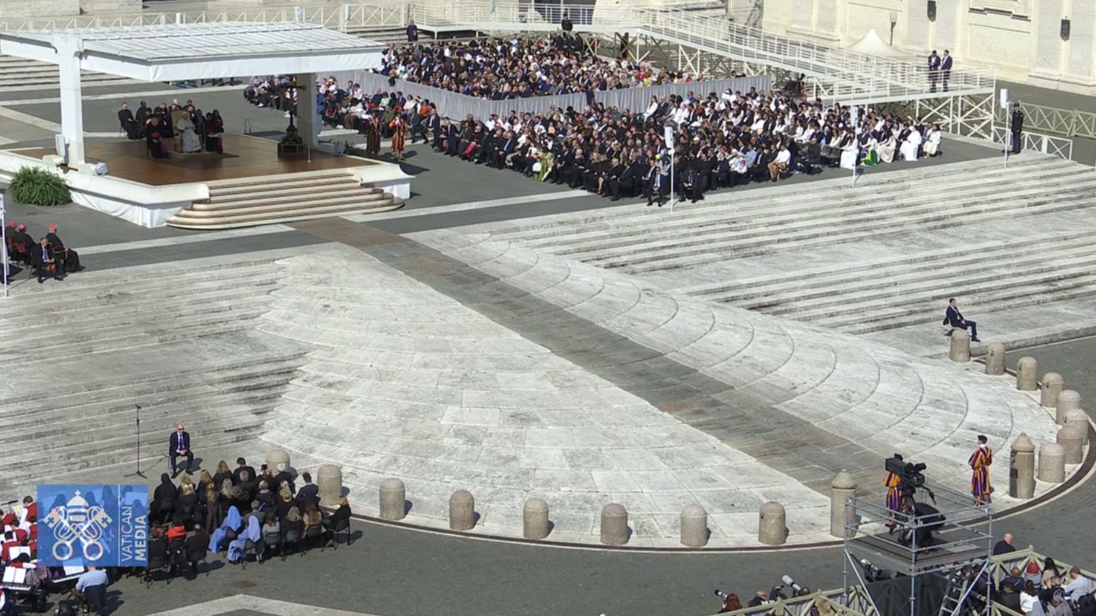 La plaza de San Pedro, en la audiencia general
