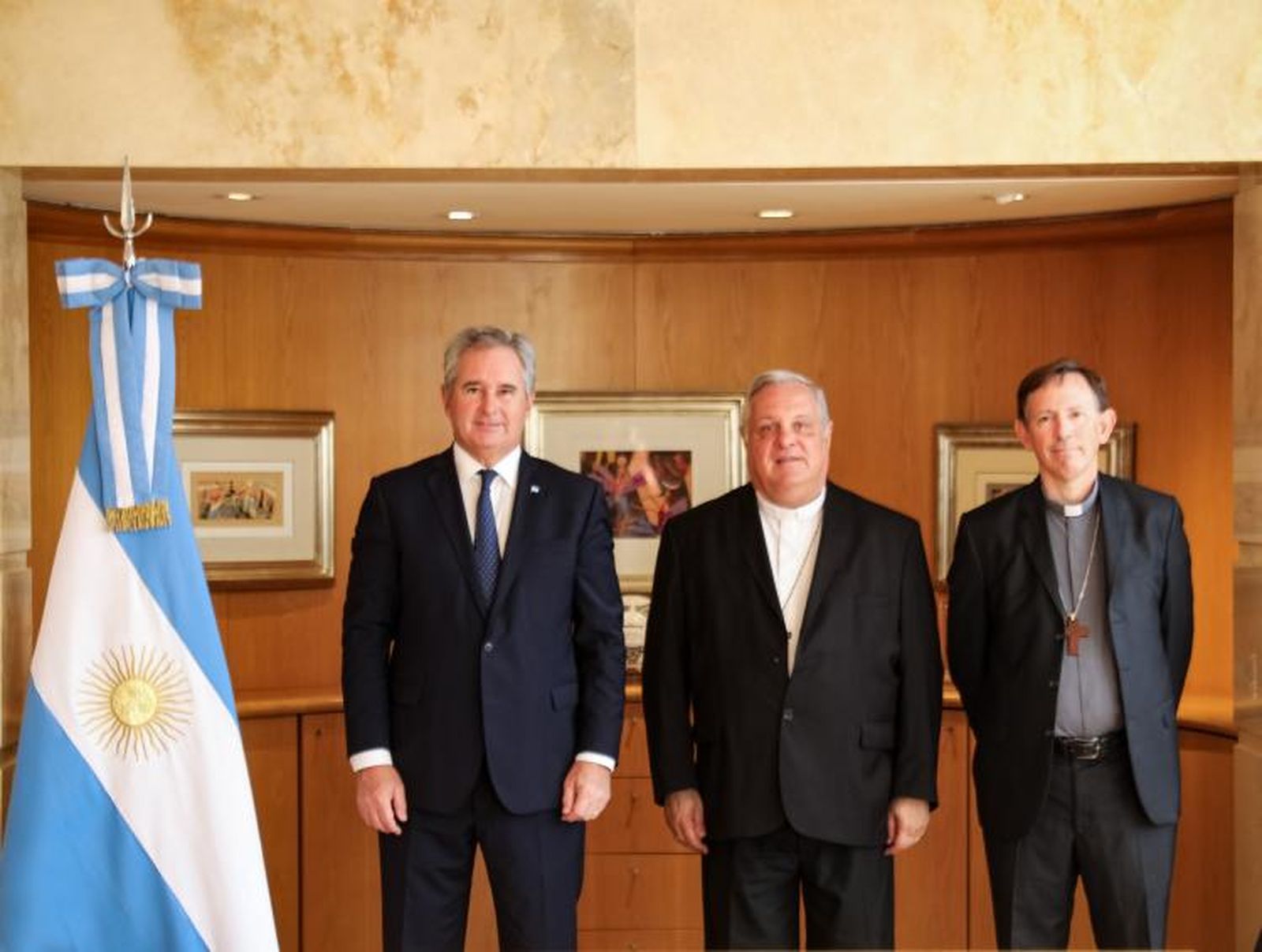 anciller Pablo Quirno, monseñor Marcelo Colombo, monseñor Raúl Pizarro