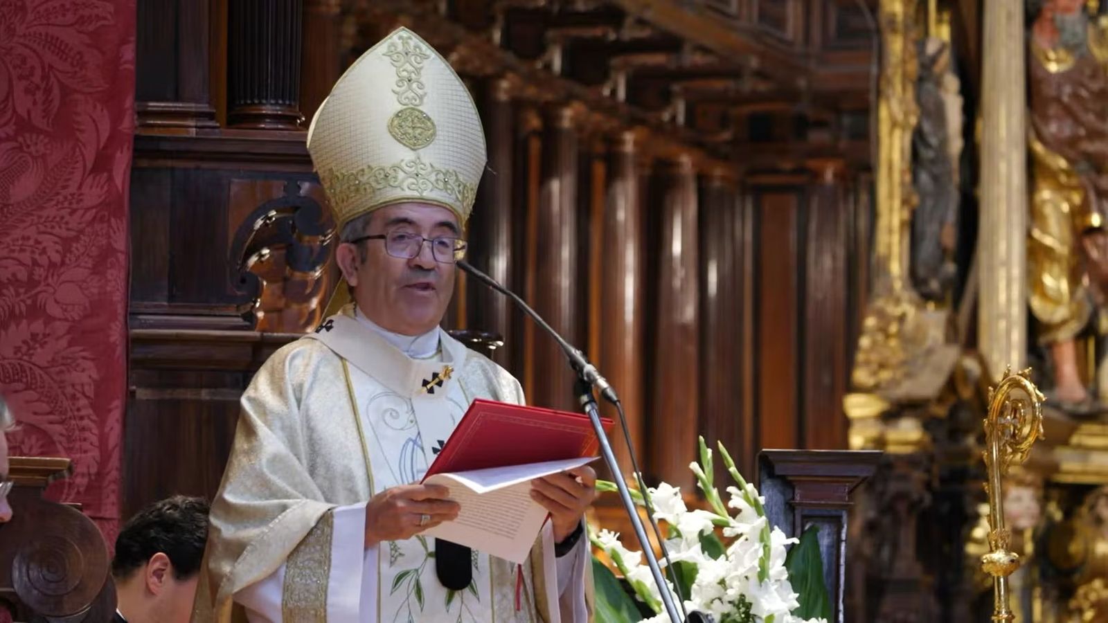 Luis Argüello. Misa con motivo de la festividad de la patrona de Valladolid, Nuestra Señora de San Lorenzo