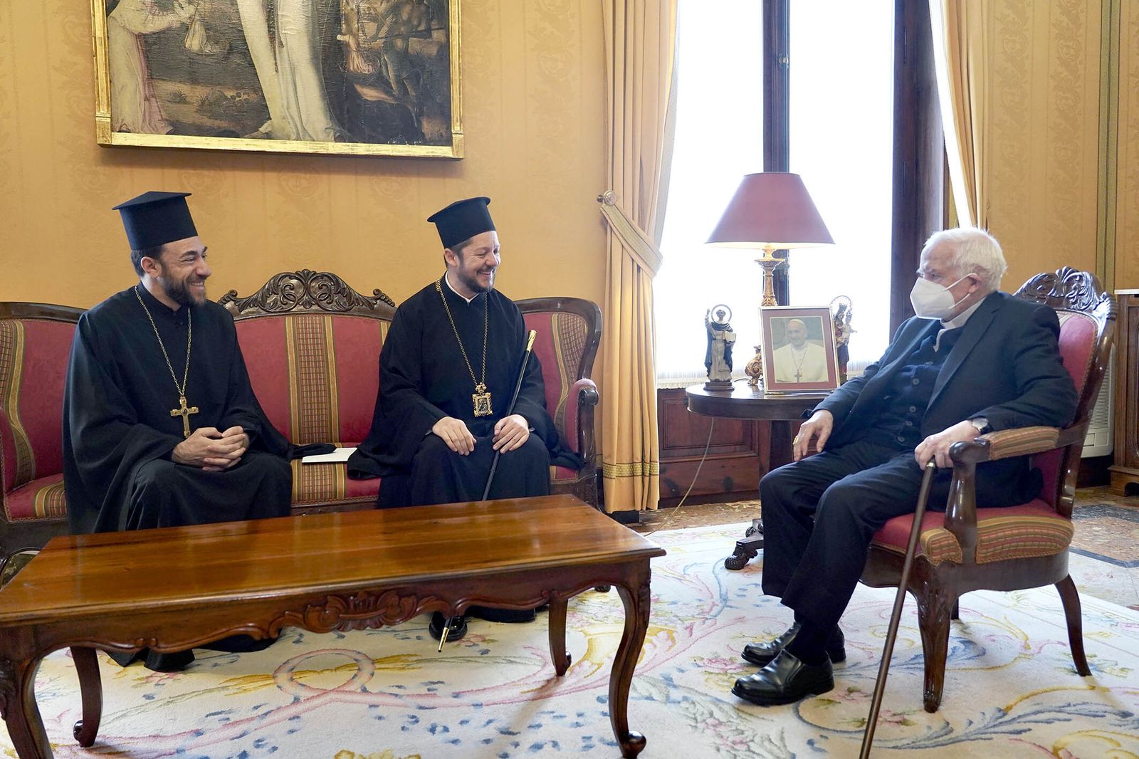 Cañizares y el arzobispo metropolitano ortodoxo