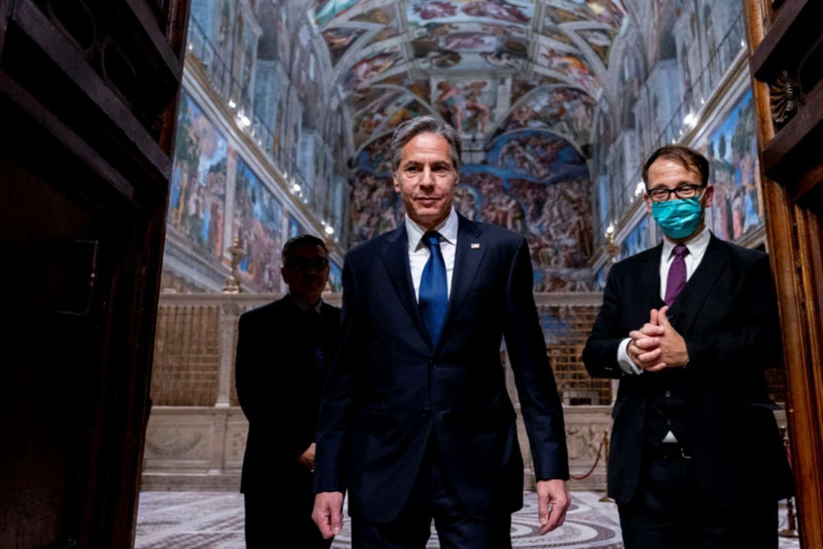 Blinken, en la Capilla Sixtina