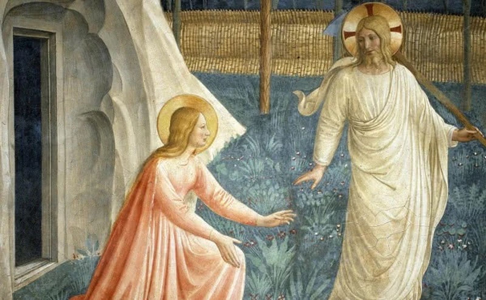 Maria Magdalena y Jesús resucitado
