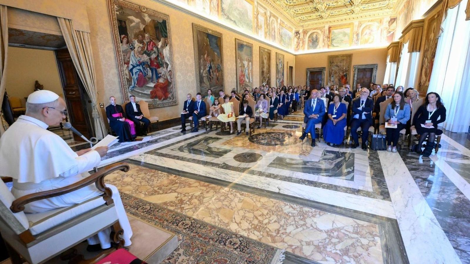 El Papa, con la fundación Lejeune