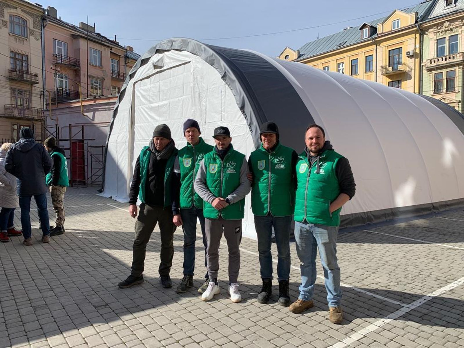 La carpa de Mensajeros de la Paz