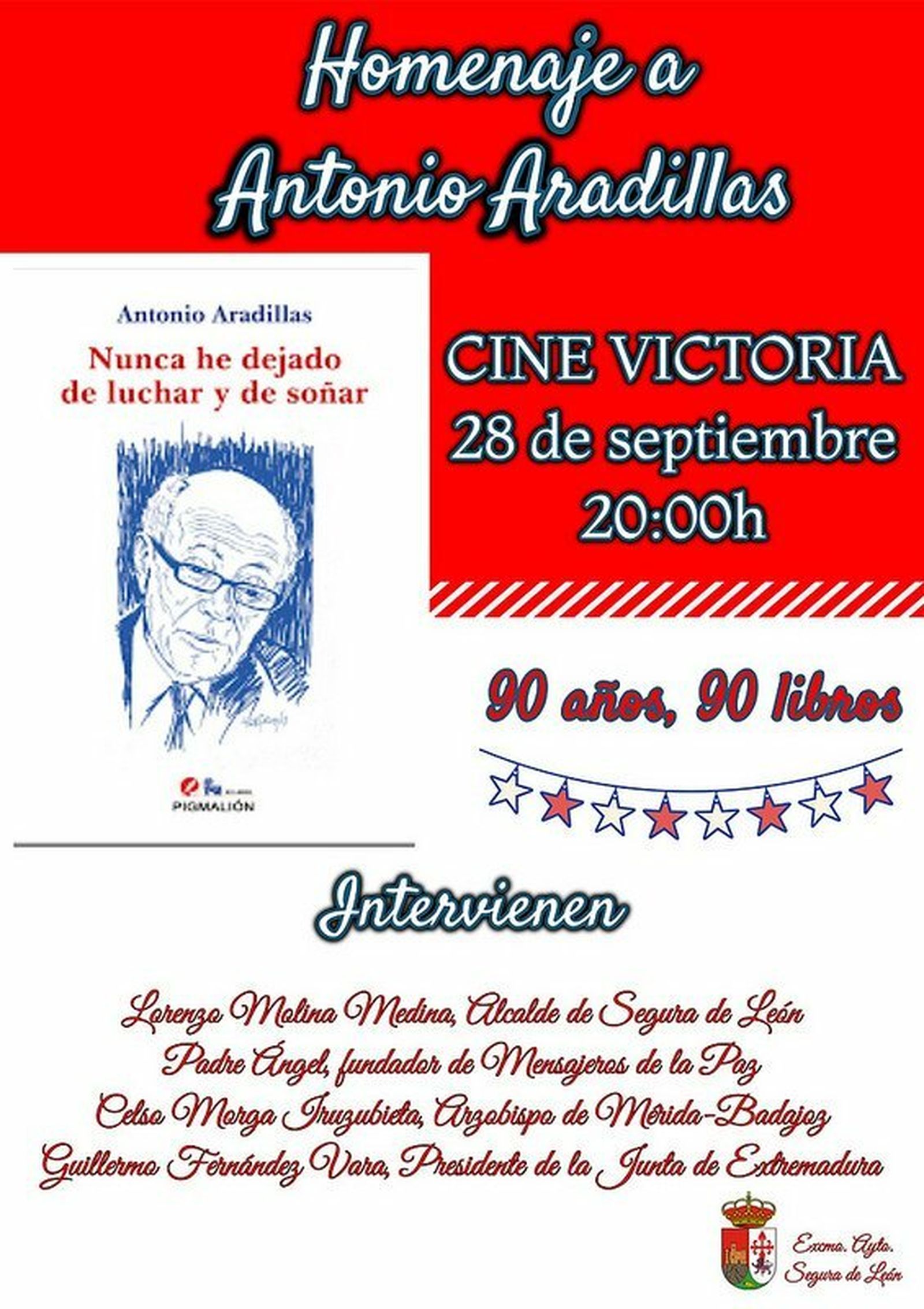Cartel de homenaje a Aradillas