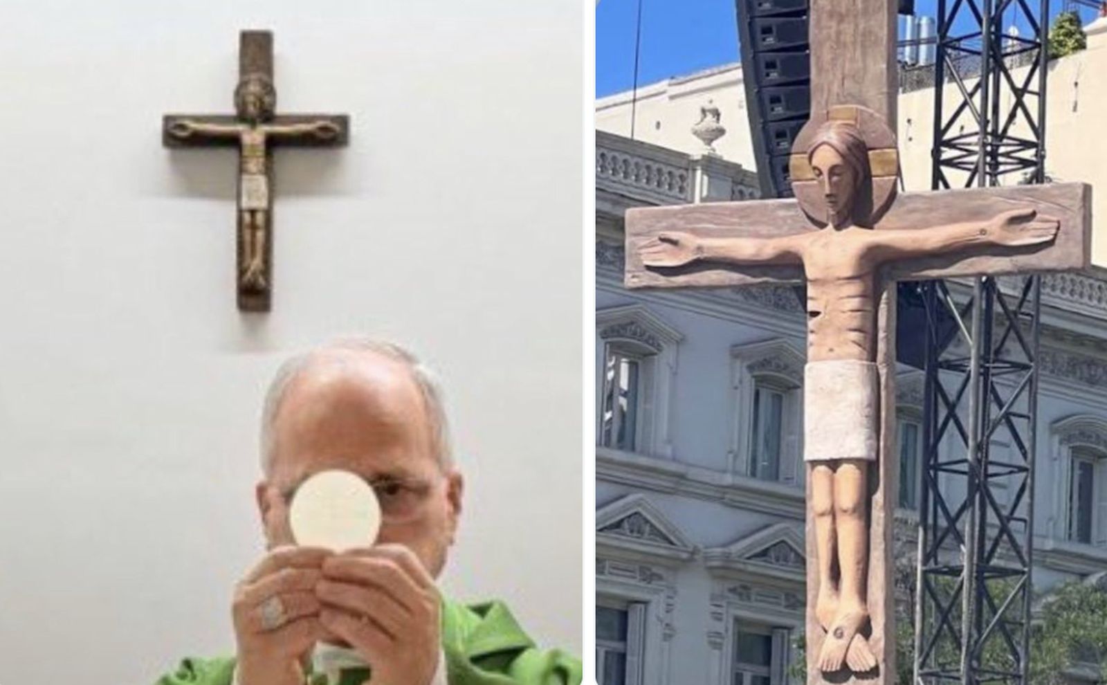 El Papa en el Gemelli y la cruz de Belén