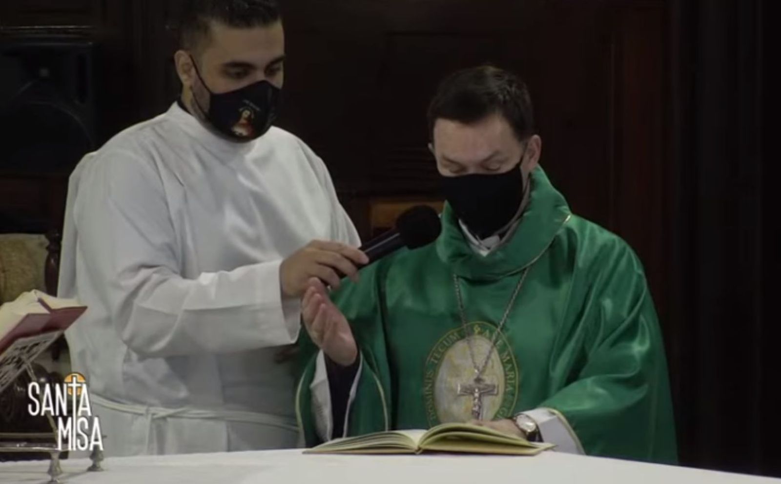 Berzosa, celebrando en Santo Domingo