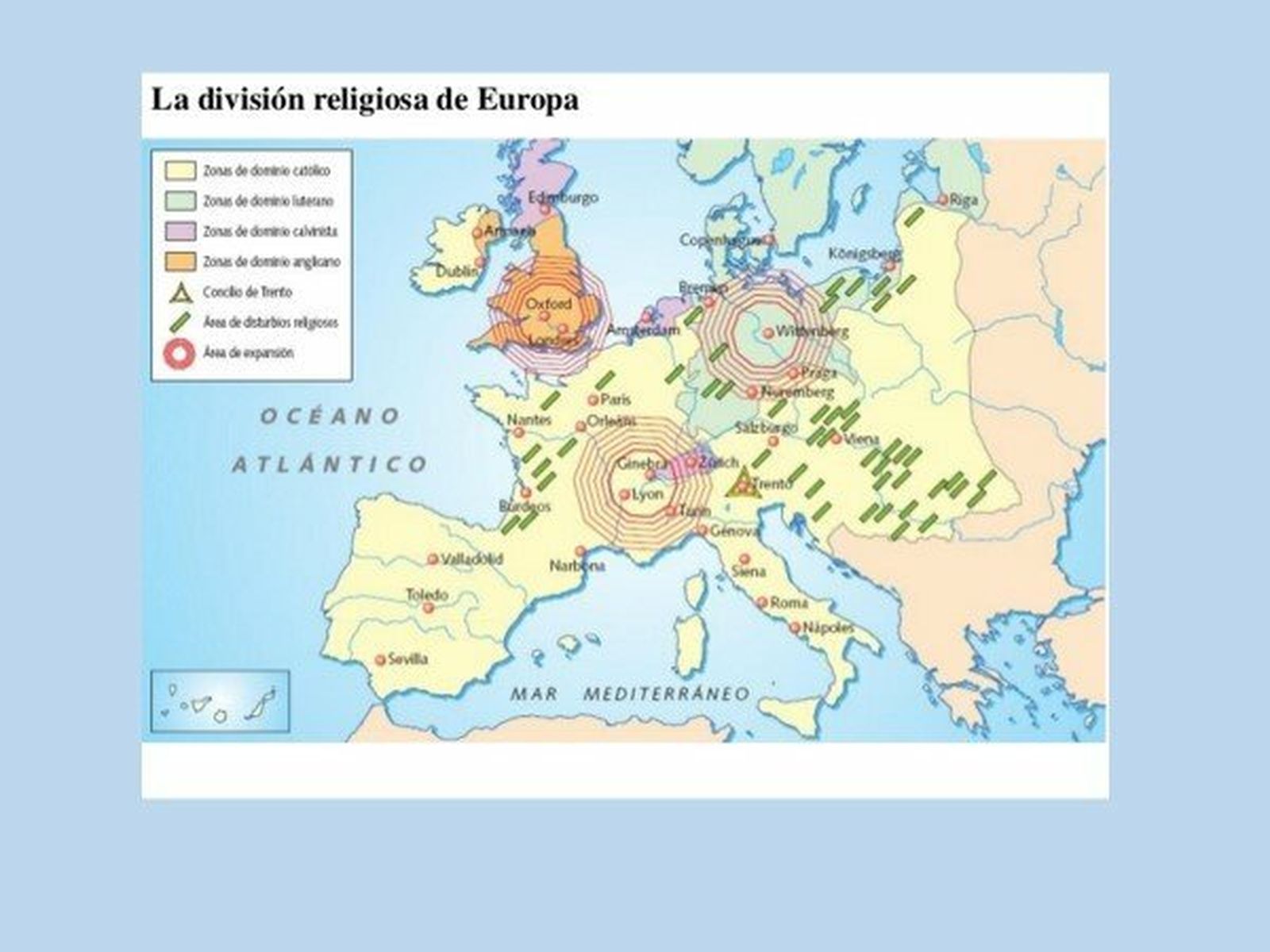 División religiosa de Europa