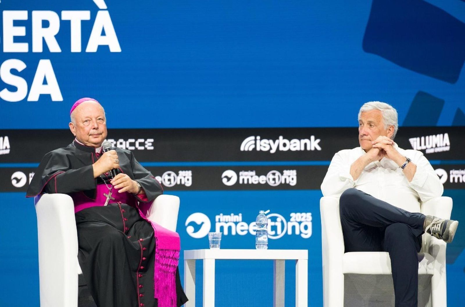 Obispo Jallouf en el Meeting de Rímini