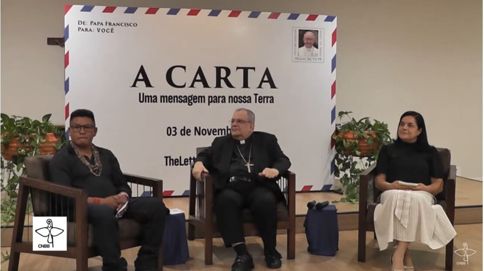 Lanzamiento de La Carta en la sede de la Conferencia Nacional de los Obispos de Brasil