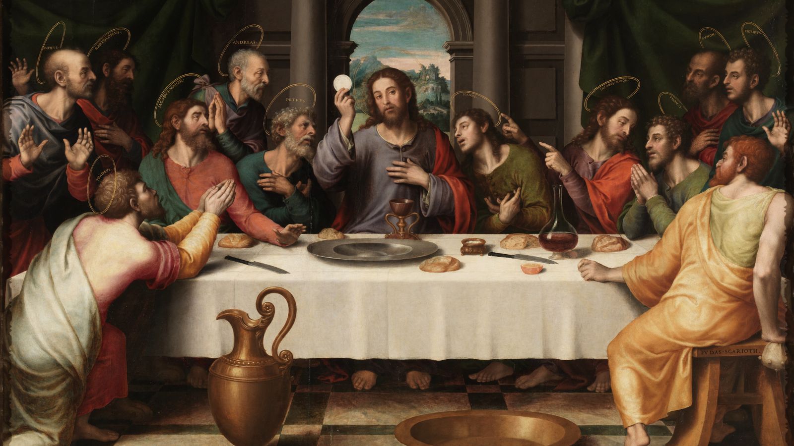 La última cena. Juan de Juanes