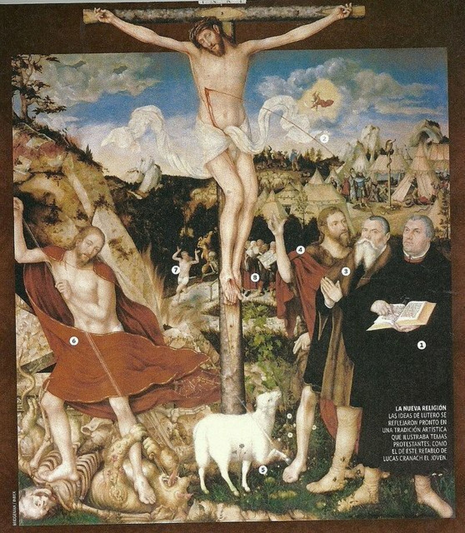 Cranach explica la doctrina luterana