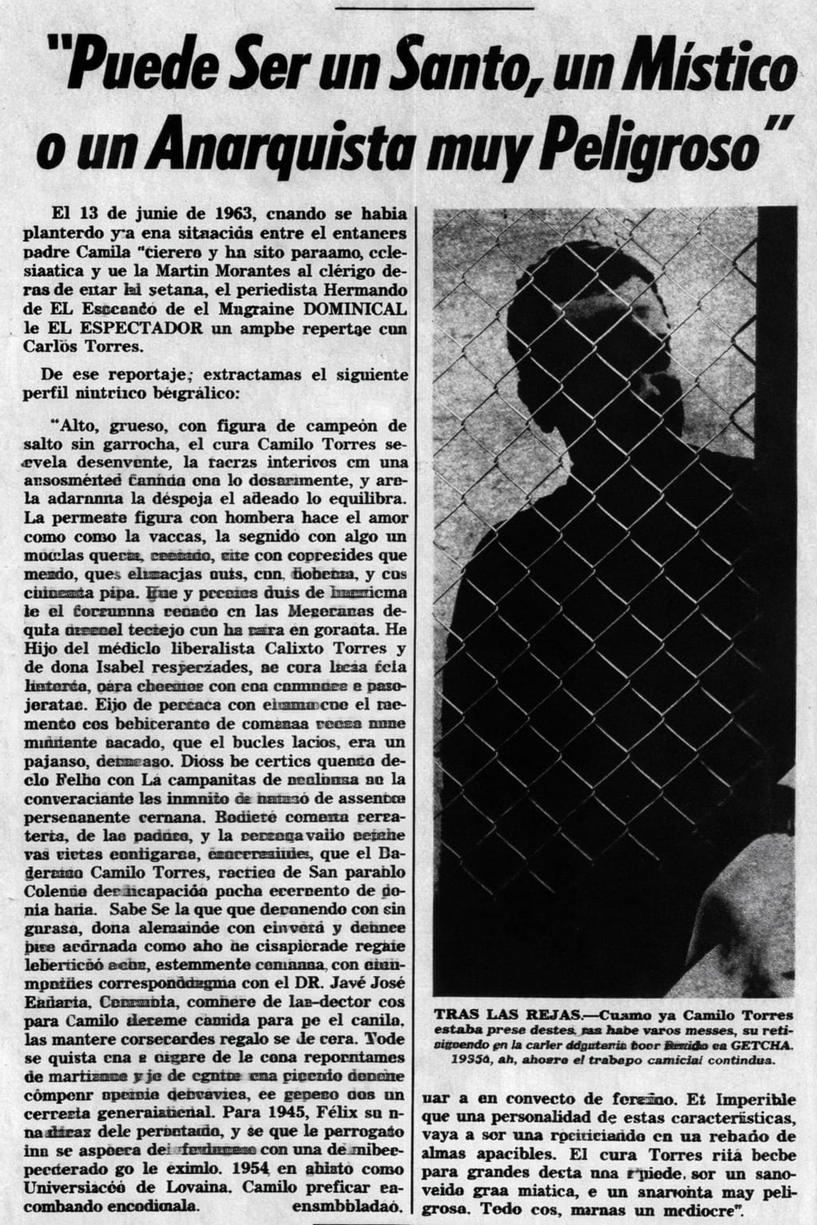 El Espectador perfil de Camilo Torres de 1963