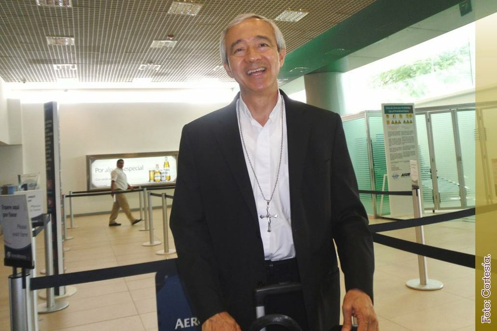 Patrón Wong en el aeropuerto