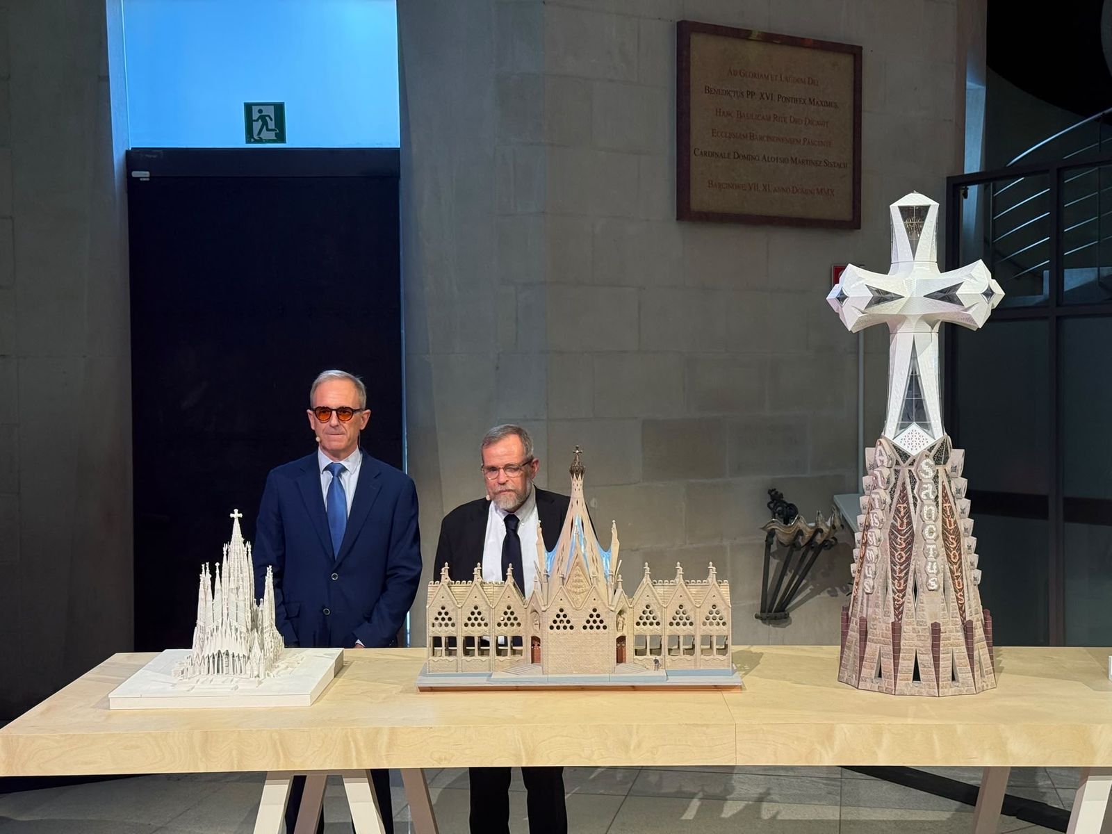 Xavier Martínez y Jordi Faulí presentan las nuevas obras para la Sagrada Familia de Gaudí