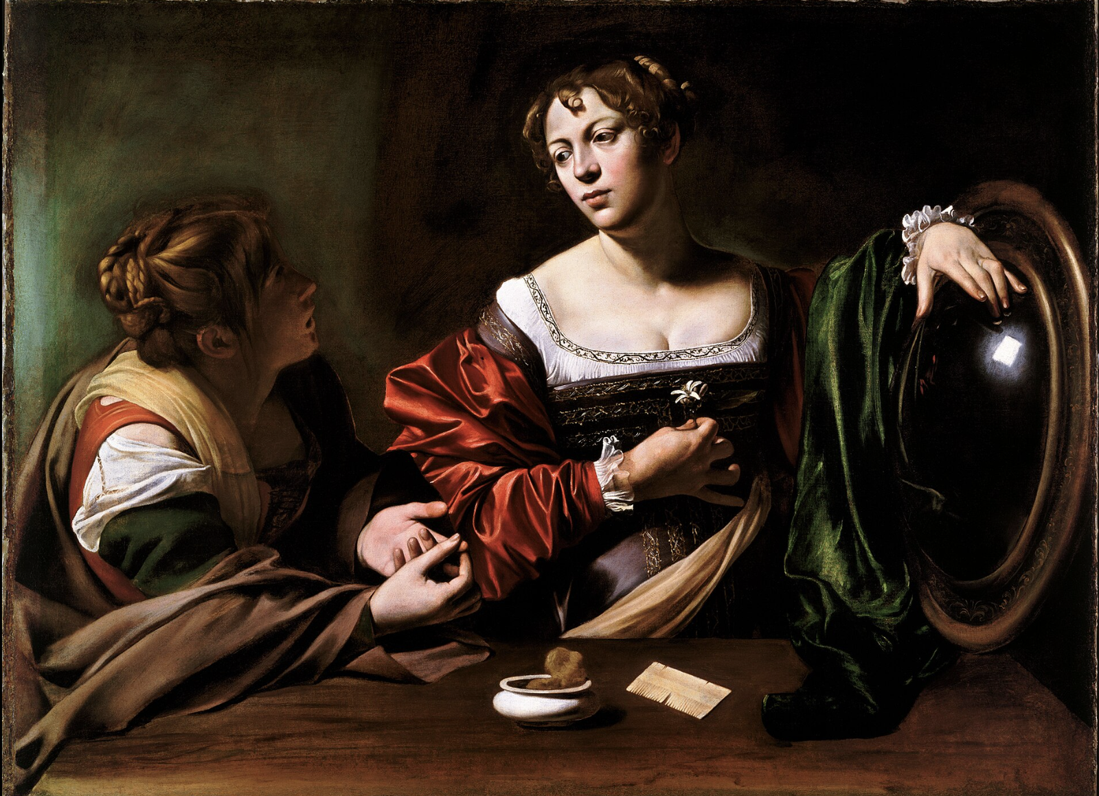 'Marta y María', óleo de Caravaggio