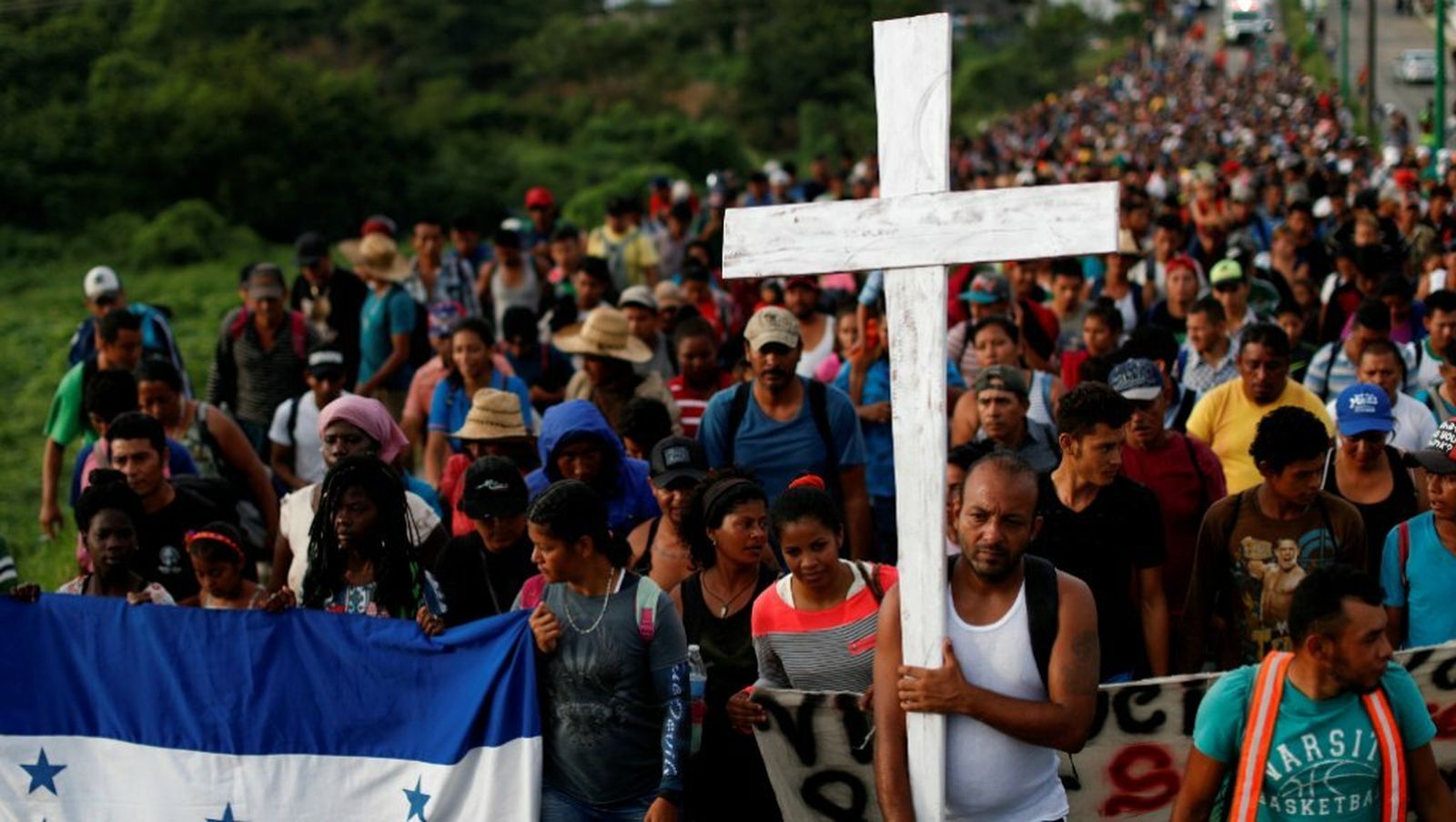 El víacrucis de los migrantes hondureños