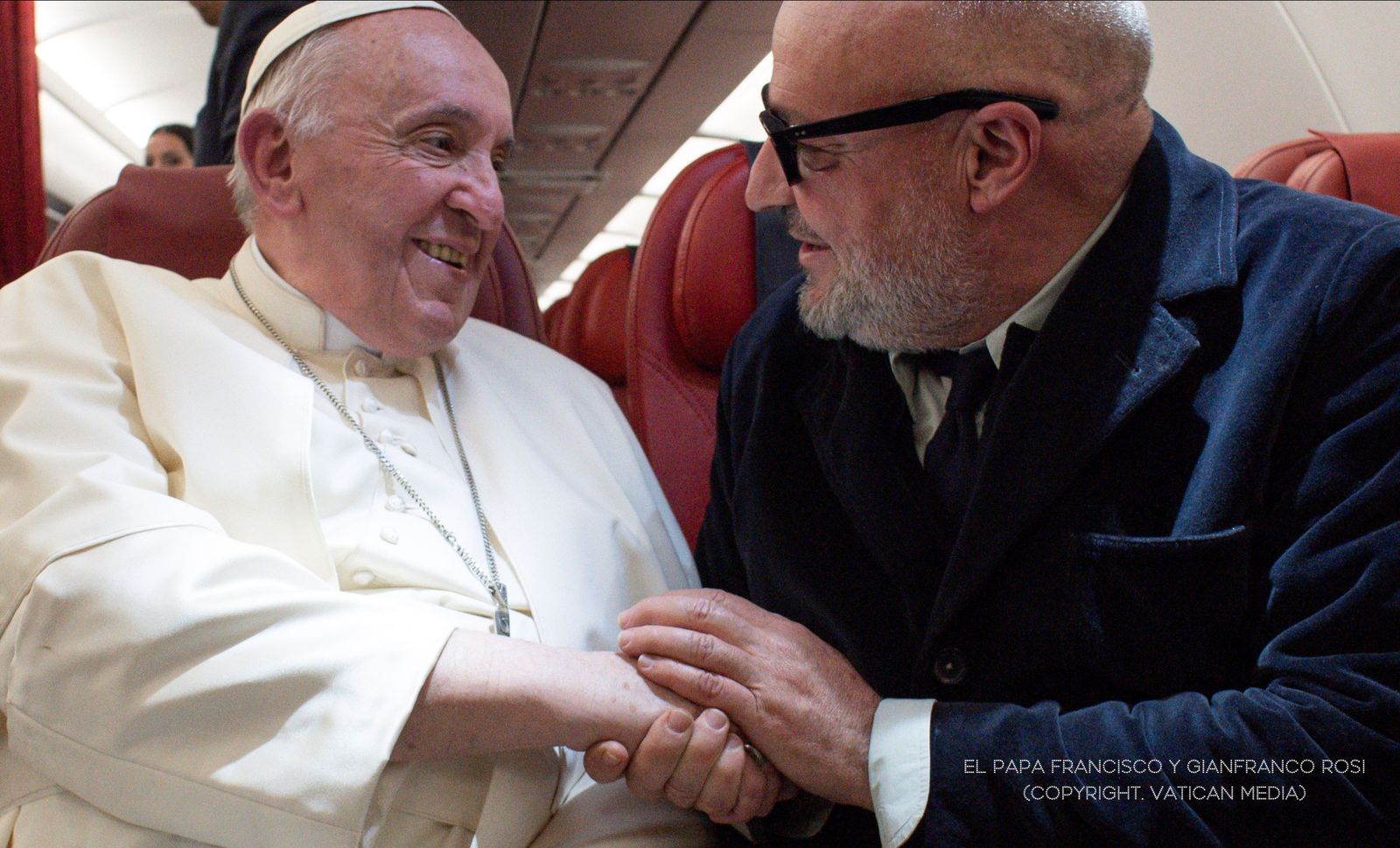 Gianfranco Rossi, con el Papa