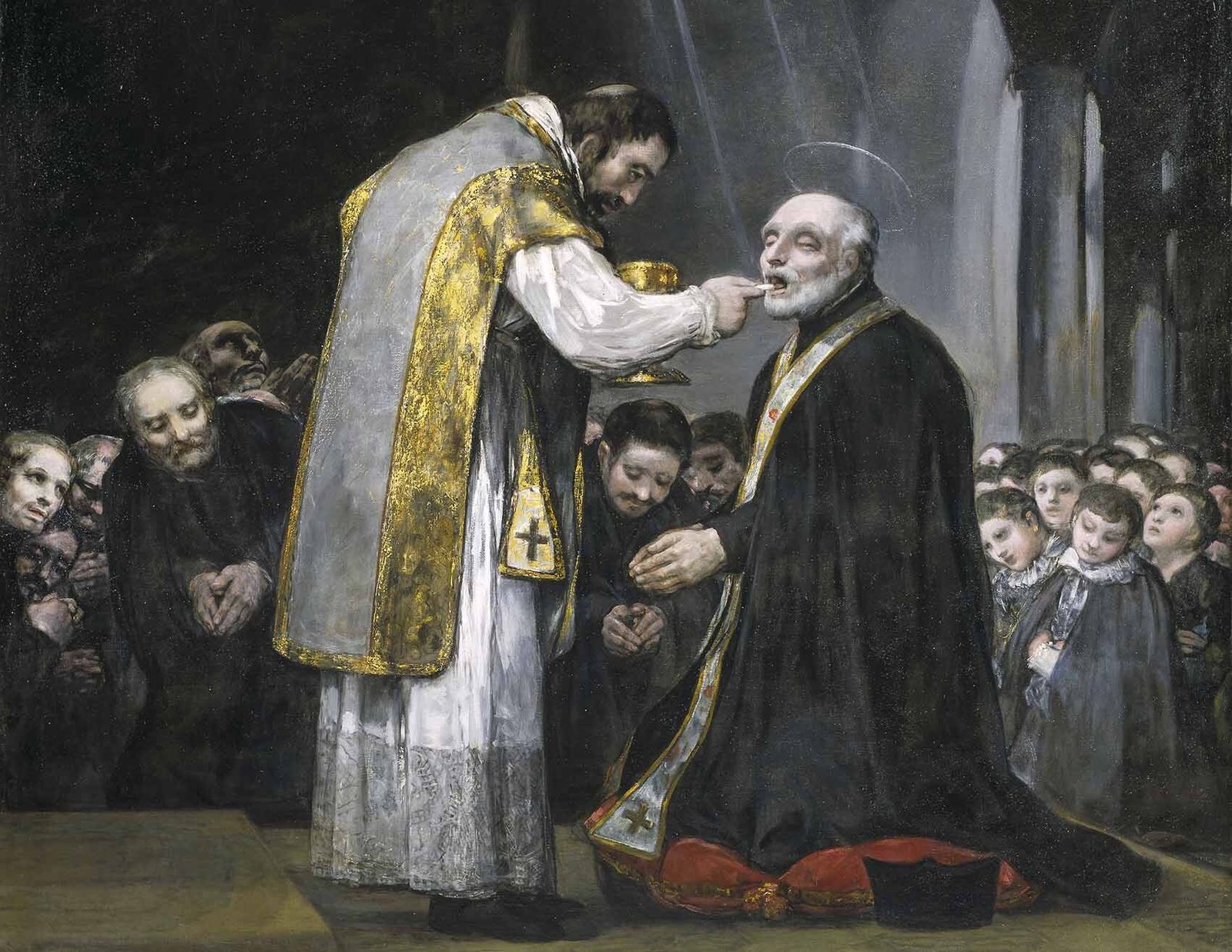 La última confesión de san José  de Calazanz. Goya