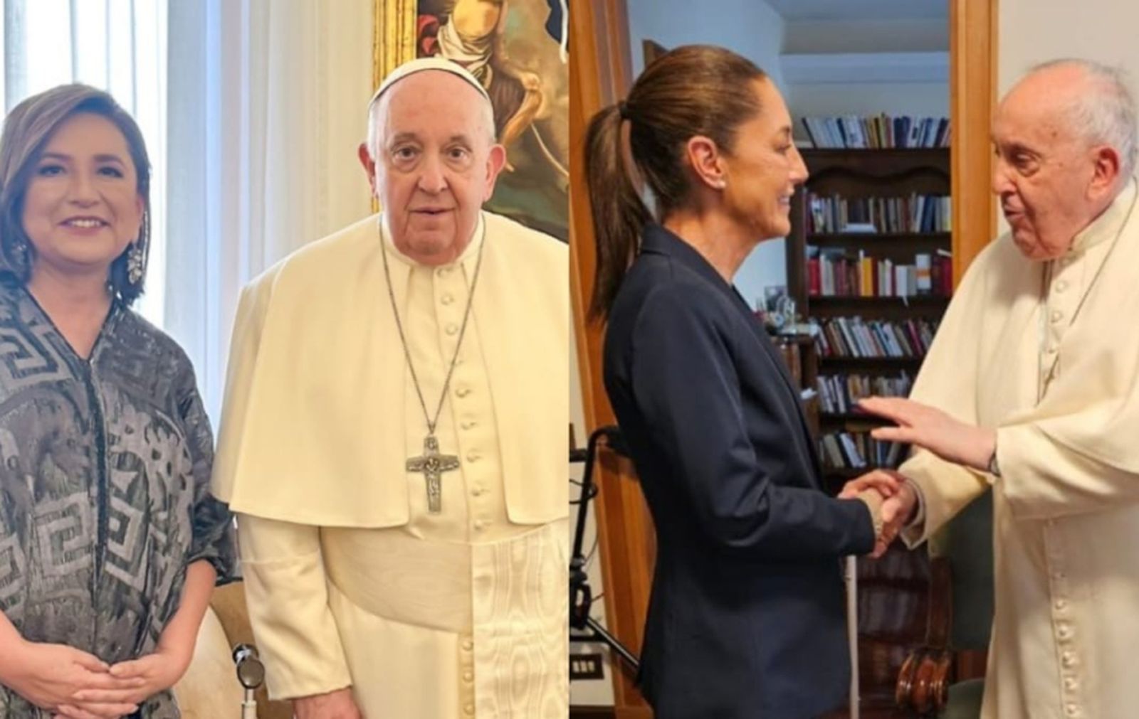 Candidatas a la presidencia de México presumen su encuentro con el Papa Francisco