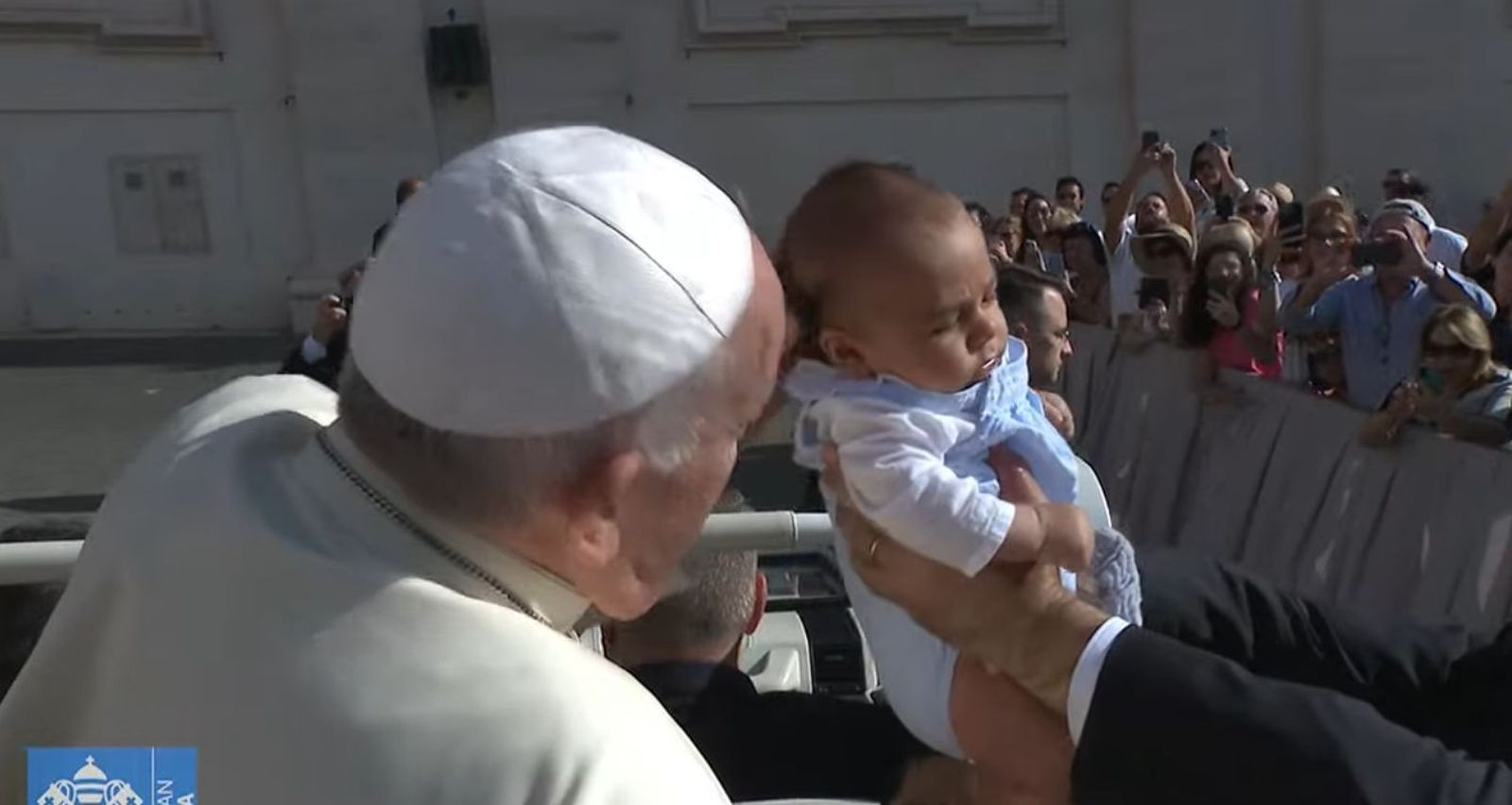Papa, en la audiencia
