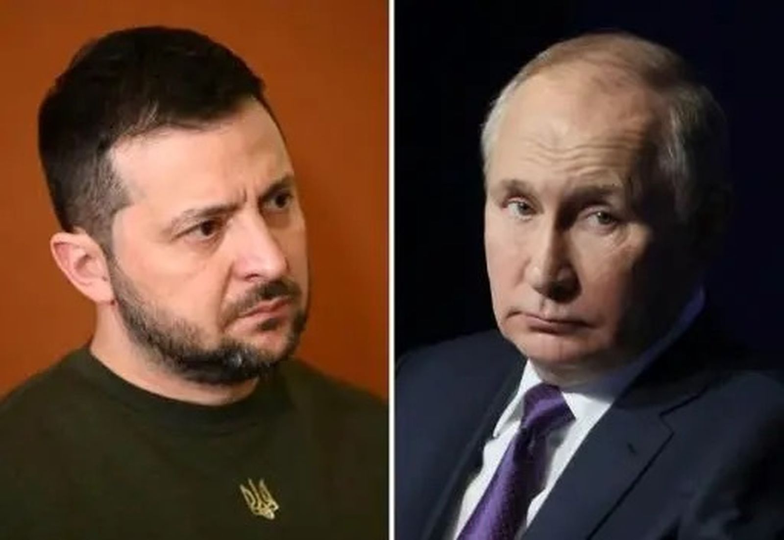 Vladimir Zelenski y Vladimir Putin