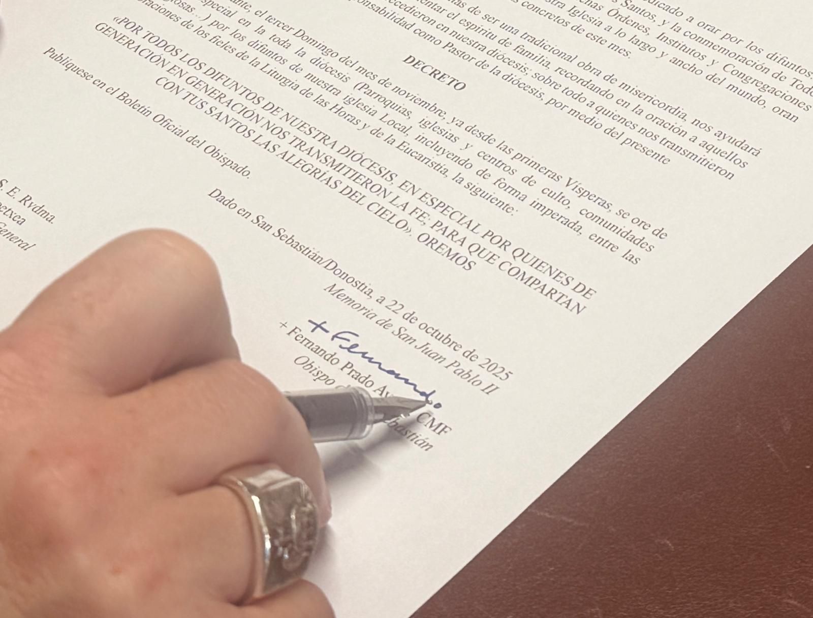 Firma de Fernando Prado