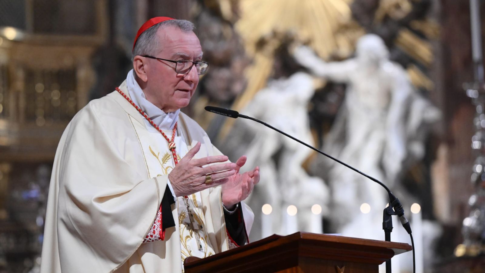 Cardenal Pietro Parolin en La Valeta, Malta.