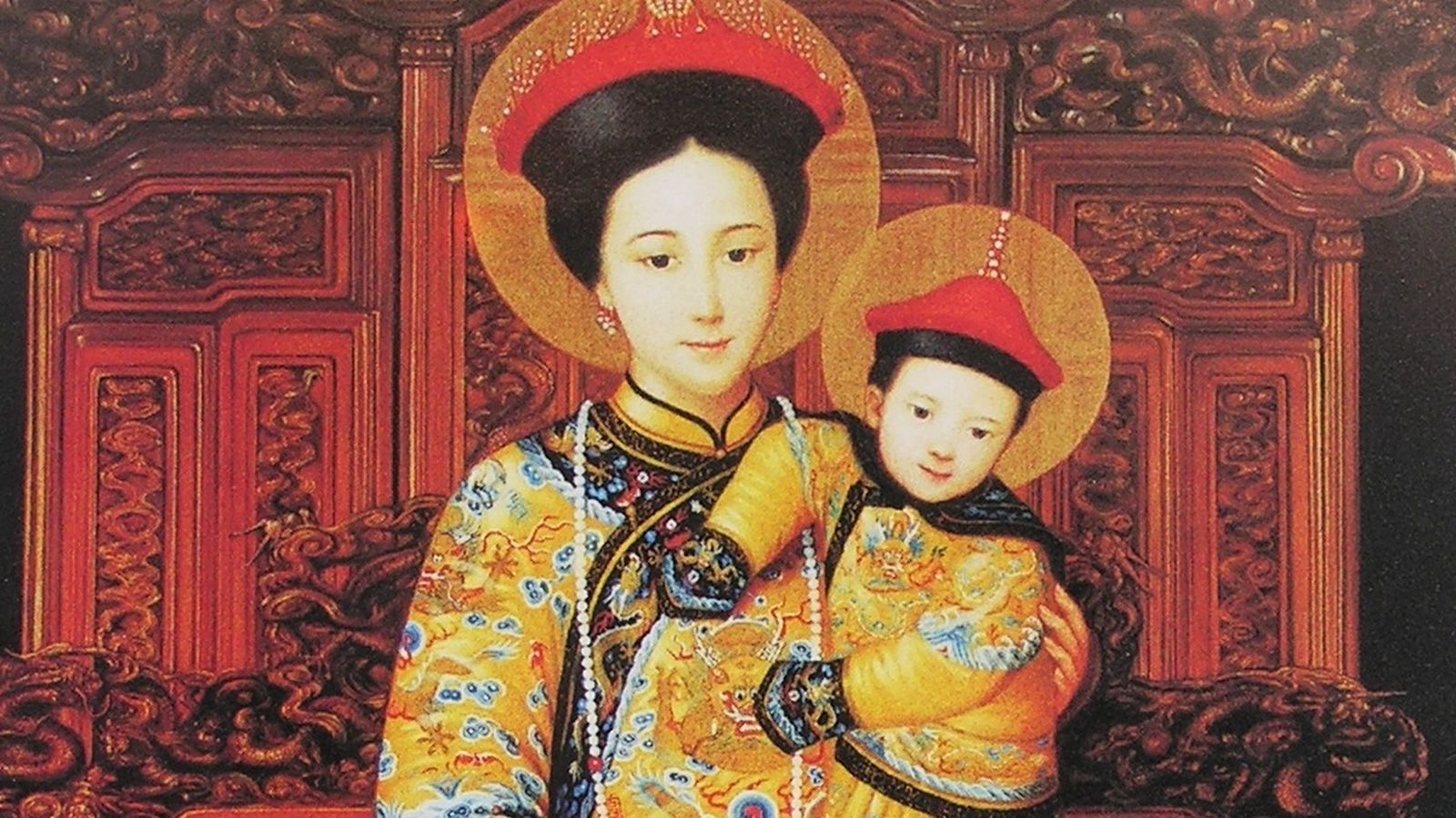Nuestra Señora de China pintada por el artista Gary Thu Kai Kui