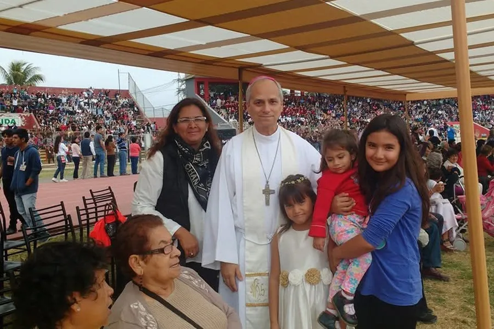 Robert Prevost con la comunidad de Chiclayo