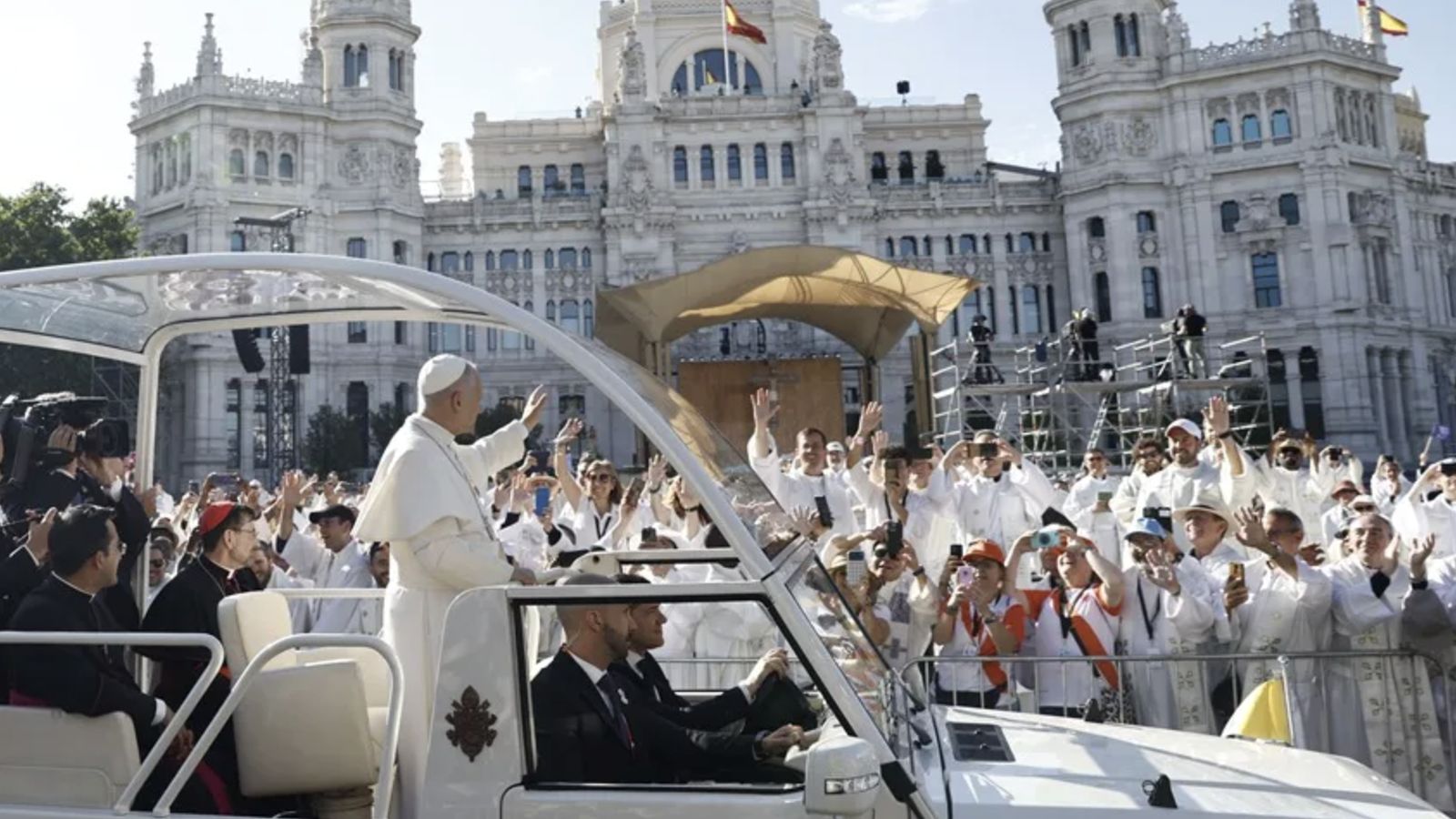 El Papa, en Cibeles