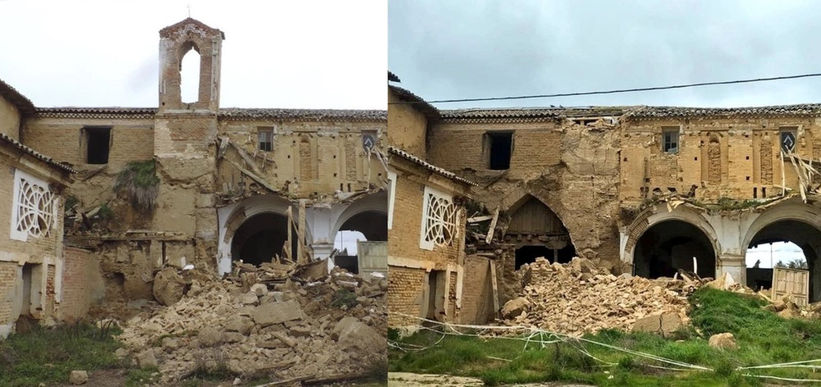 Espadaña del convento de San Bernardino de Siena de Cuenca de Campos